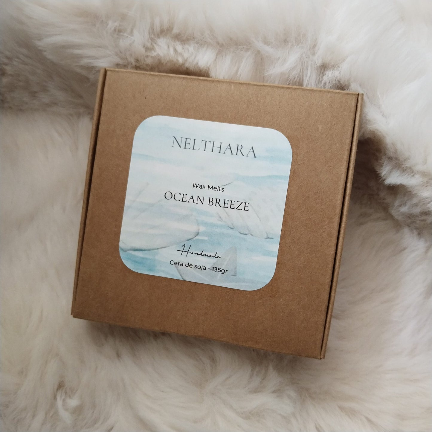 Clamshells Ocean Breeze cera de soja natural Nelthara
