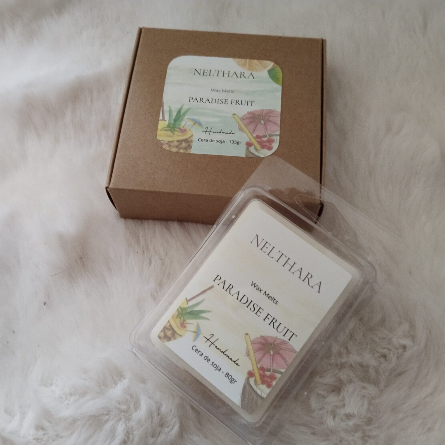Wax melts soja Paradise Fruit aroma tropical Nelthara