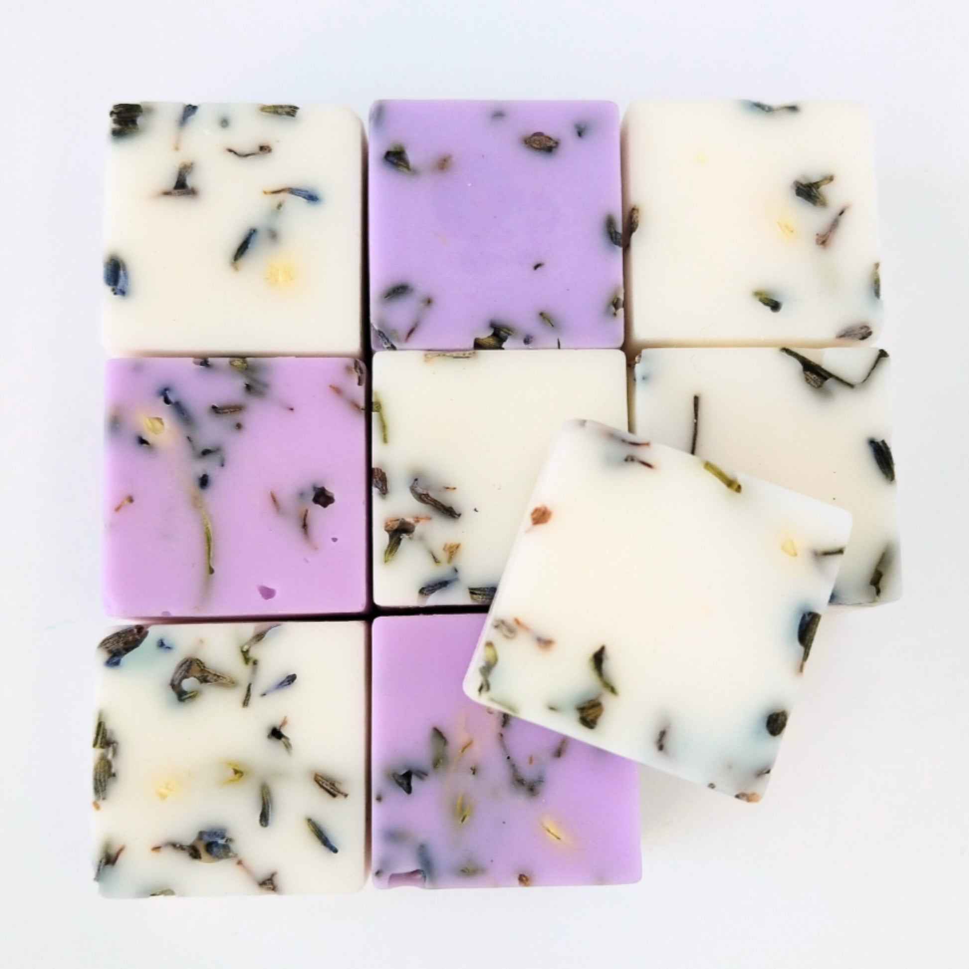 Wax melts Pure Calm detalle cera soja lavanda relajante Nelthara