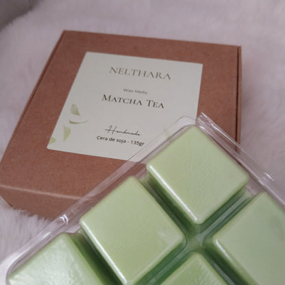 Wax Melts Matcha Tea cera de soja artesanal Nelthara
