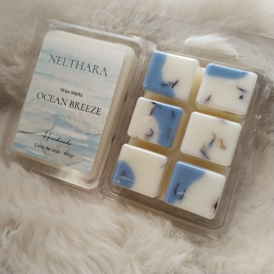 Wax melts Ocean Breeze cera soja brisa marina Nelthara