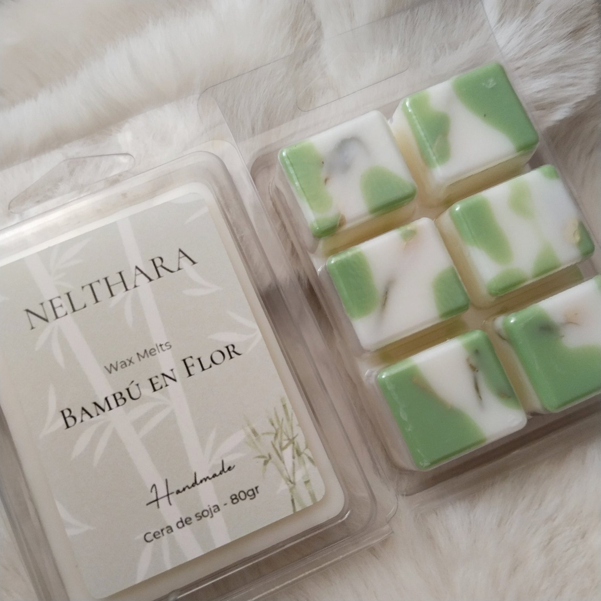 Wax melts Bambú en Flor cera de soja natural artesanal Nelthara