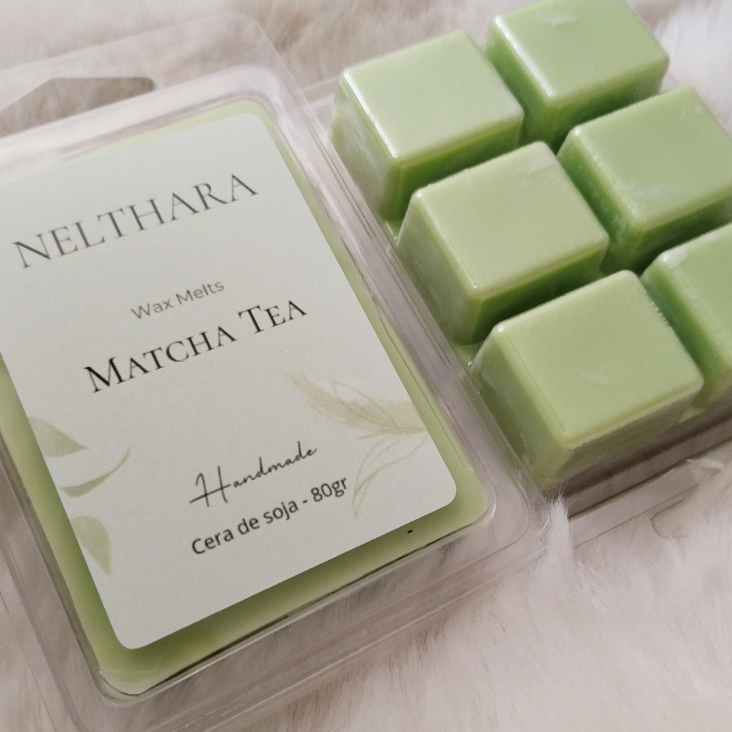 Wax Melts Matcha Tea cera de soja artesanal Nelthara