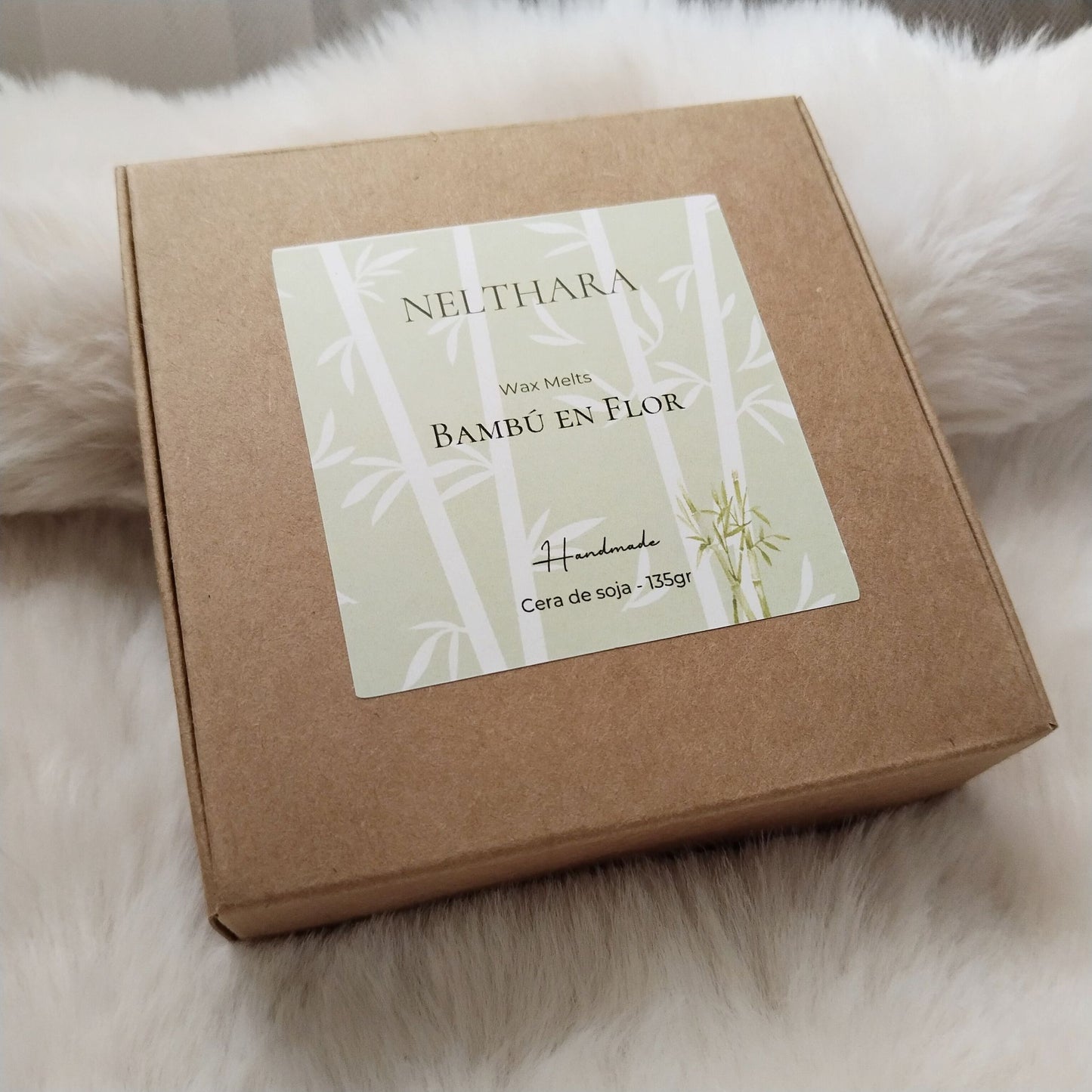 Wax melts soja natural Bambú fresco artesanal Nelthara