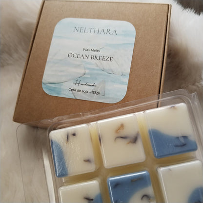 Wax melts soja Ocean Breeze aroma oceánico Nelthara